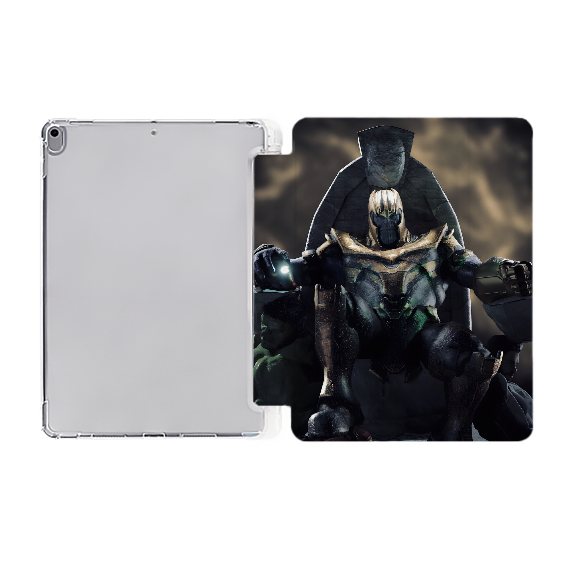 （画像用） アベンジャーズ The Avengers IPad ケース ペン収納付き 三つ折りスタンド PUレザー×シリコン 対応機種9.5/10.5/10.9インチ